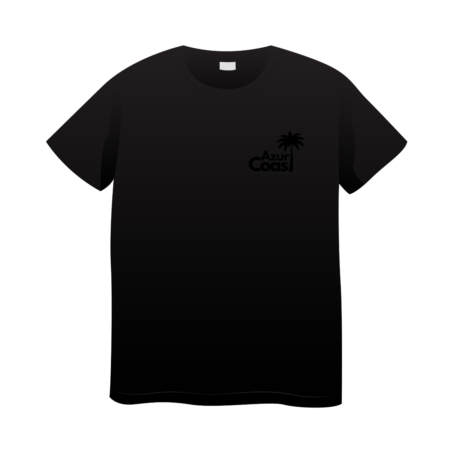 T-shirt AzurCoast black and black